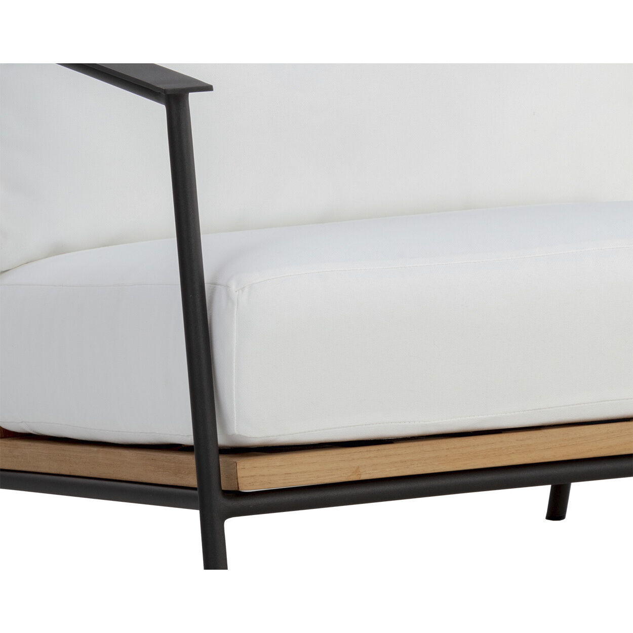 Milan Stinson White Outdoor Armchair